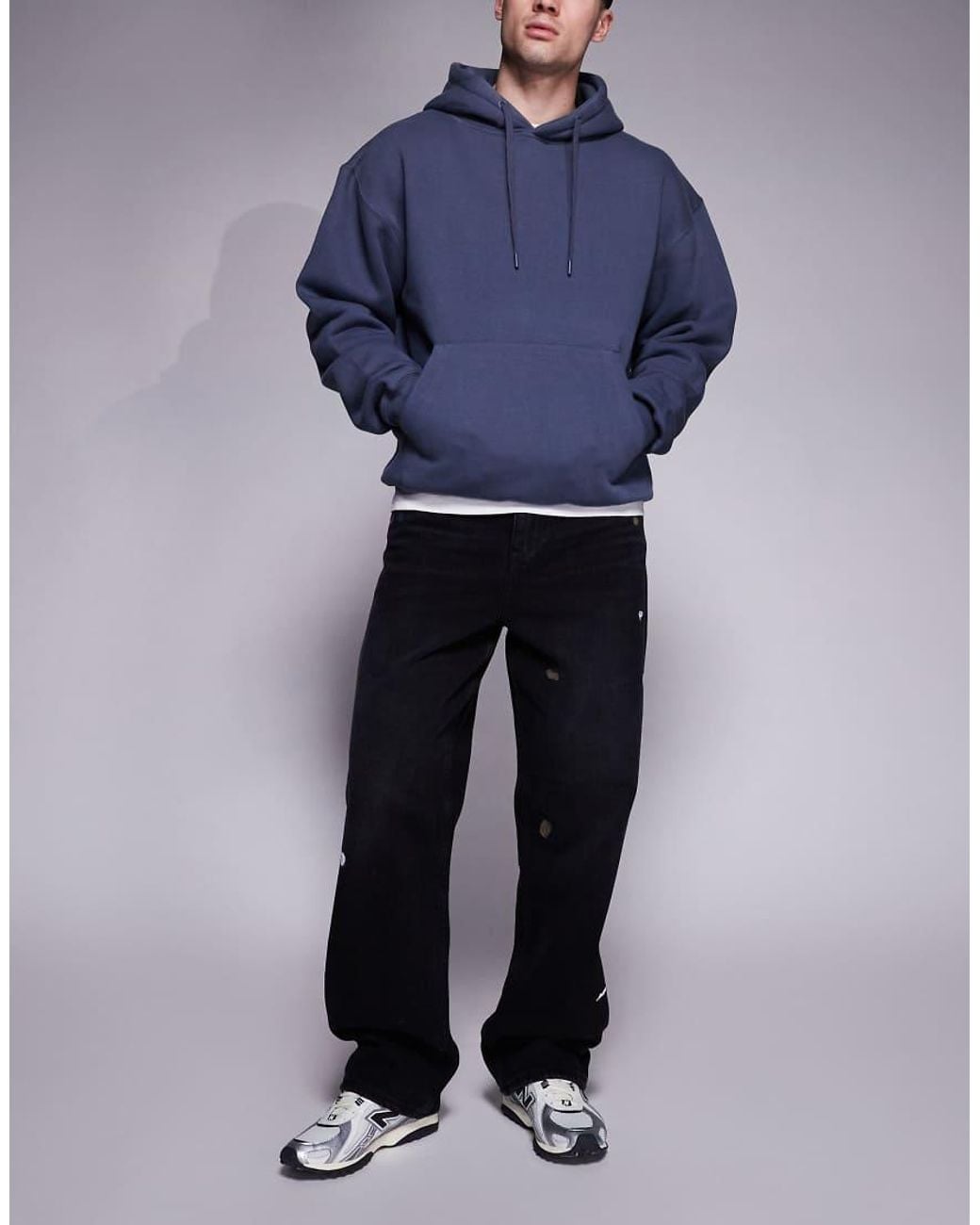 Good For Nothing Blue baggy Denim Jeans for men