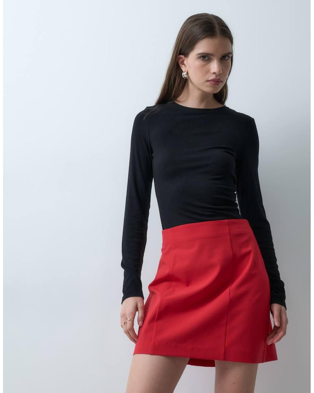 ASOS Red Tailo Midi Tulip Skirt