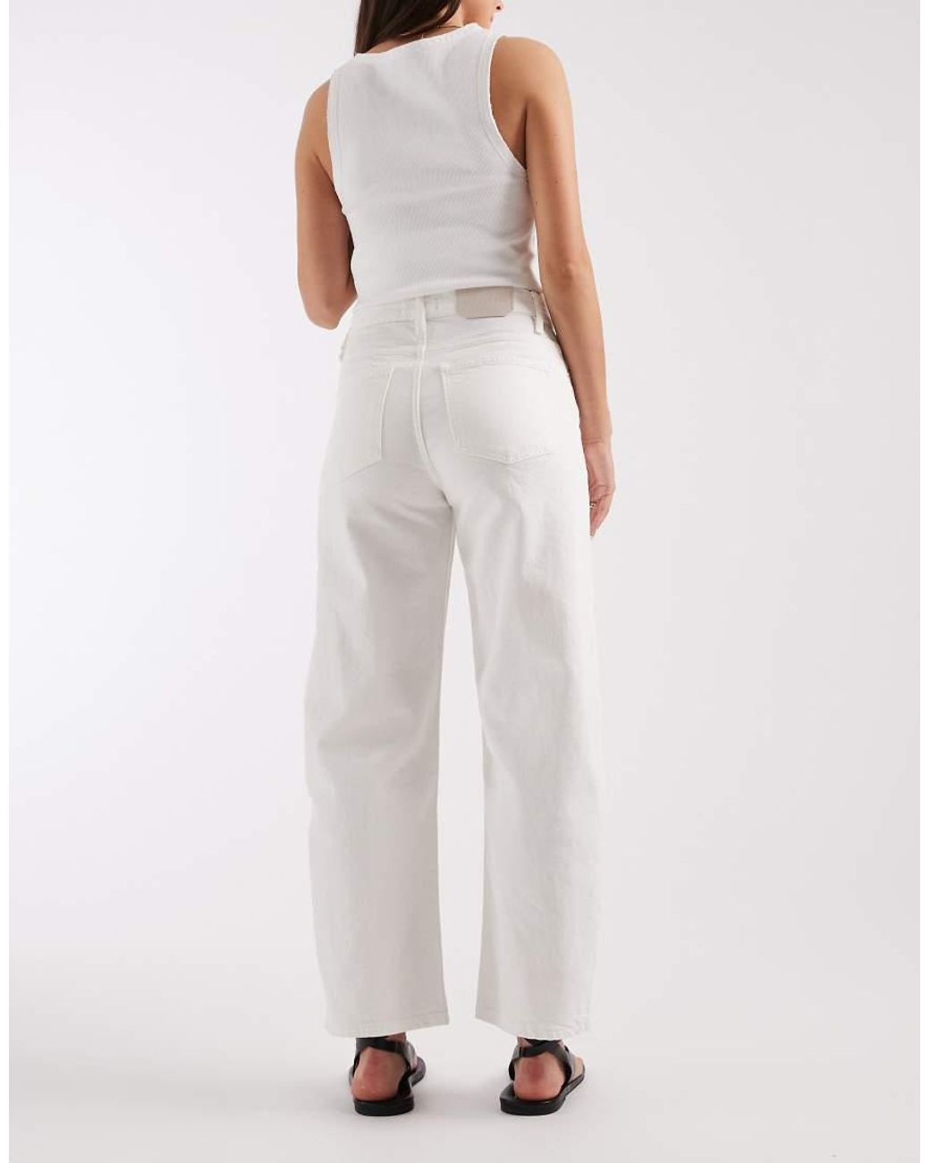 AllSaints White Sadie Denim Barrel Jean