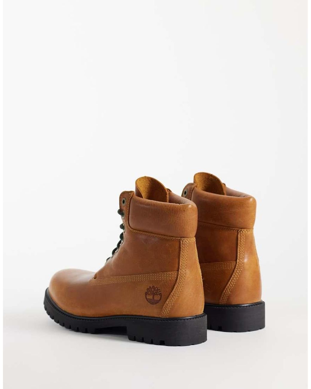 Timberland Brown 6inch Lace Up Waterproof Boots for men