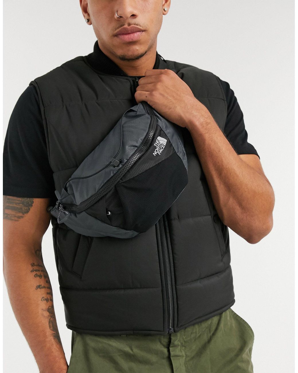 The North Face Lumbnical Small Bum Bag in Black for Men | Lyst