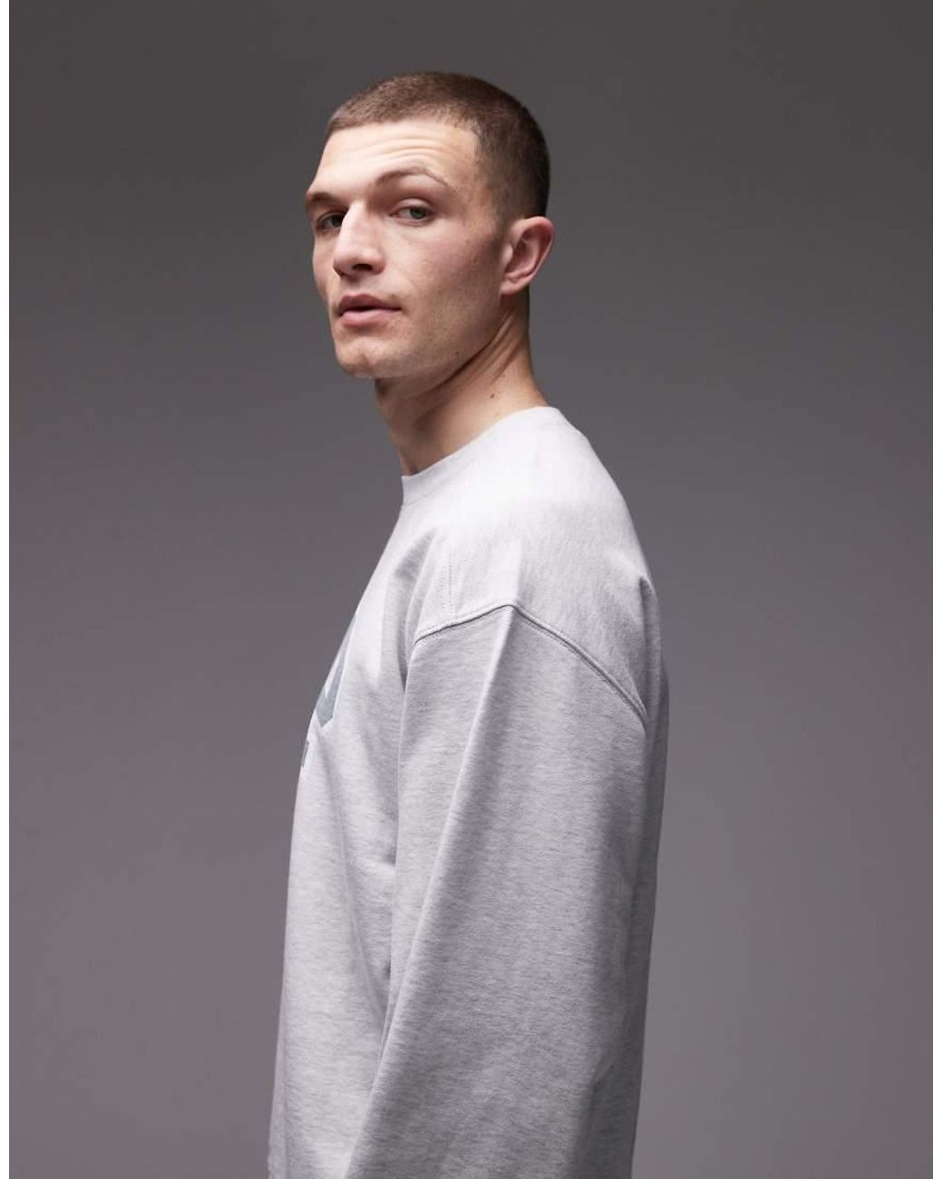 Carhartt Gray Colliegate Logo Sweatshirt for men