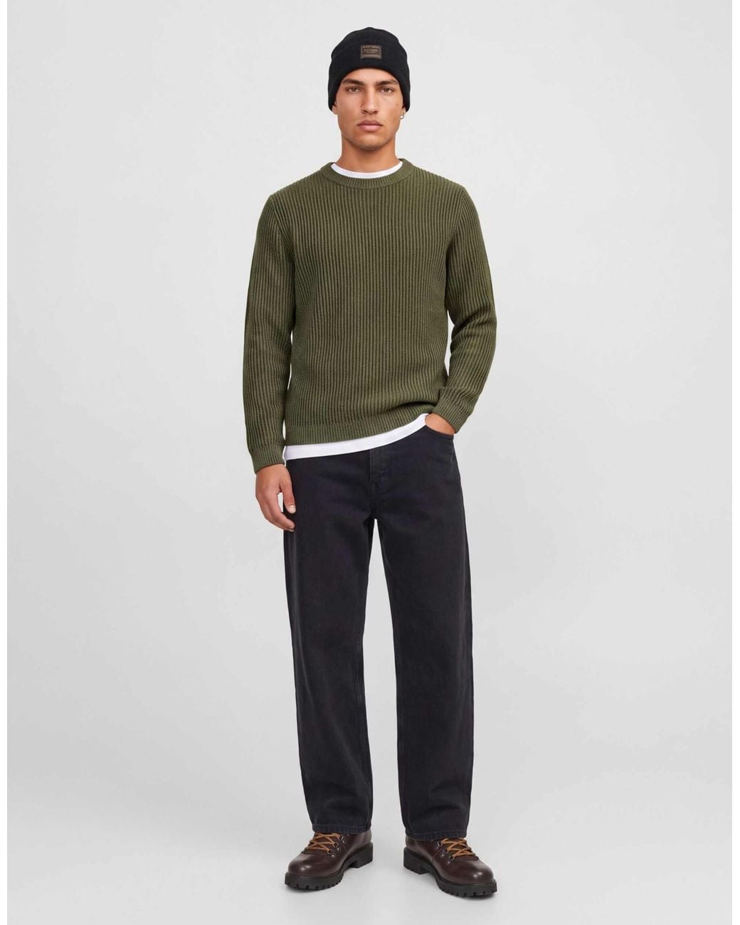 Jack & Jones Strickpullover in Green für Herren
