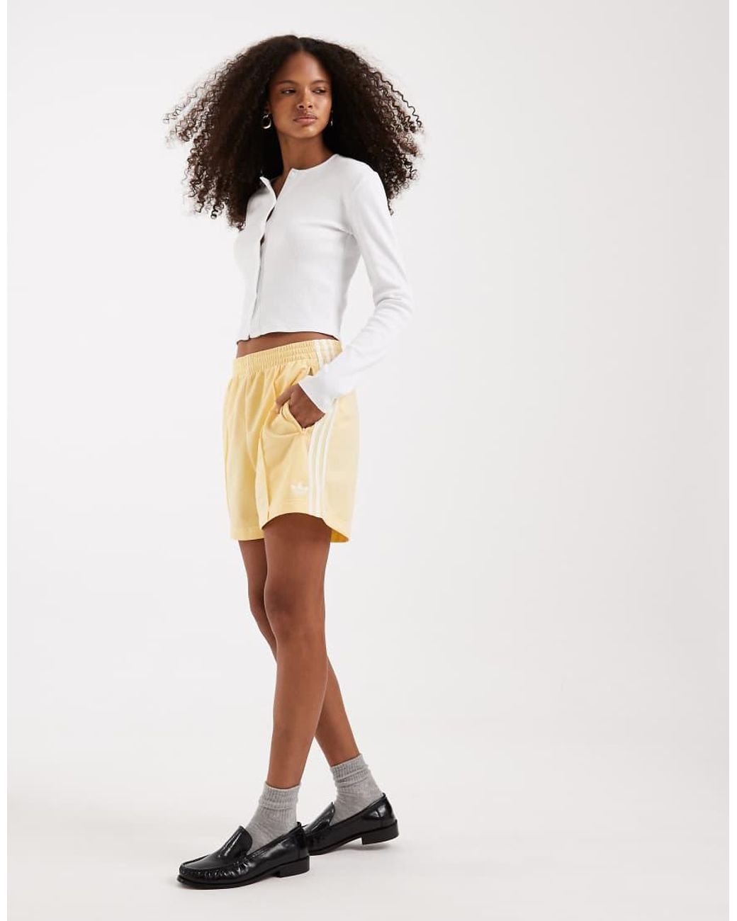 Adidas Originals White Firebird Shorts