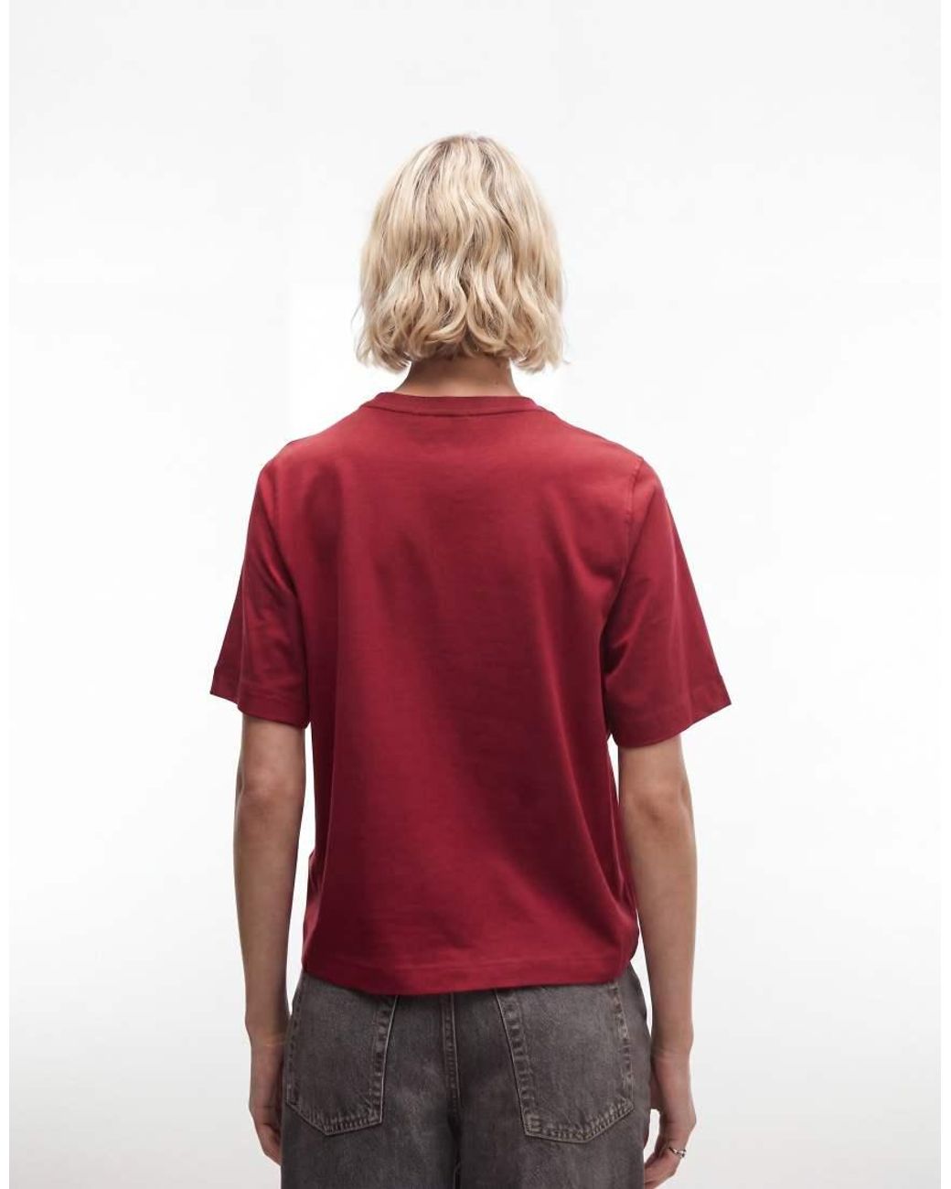 Weekday Red Boxy Fit T-Shirt