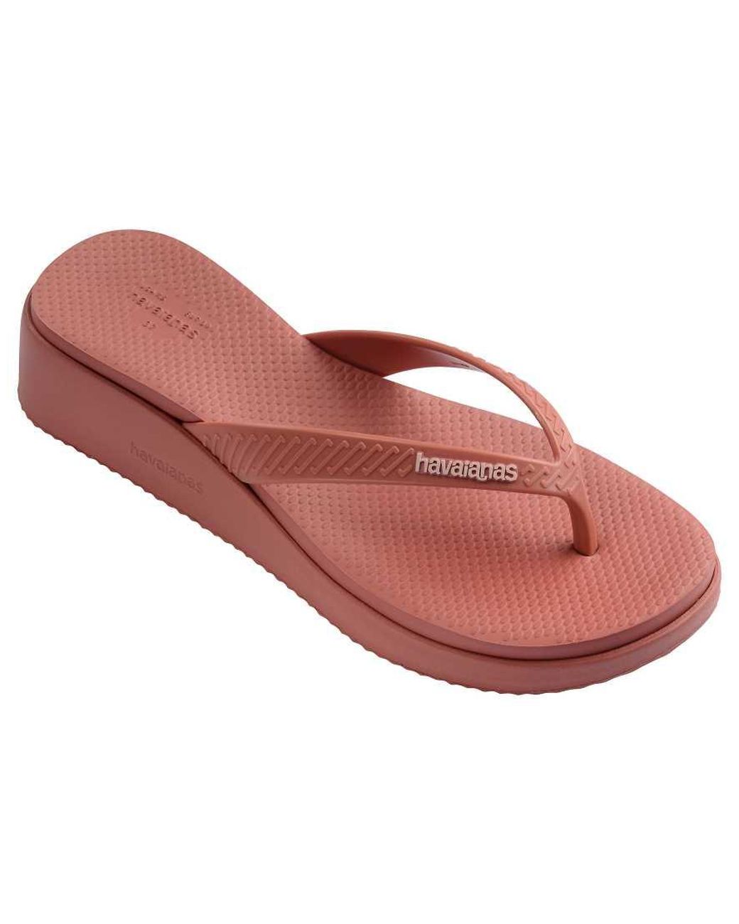 Havaianas Red High Platform Flip Flops