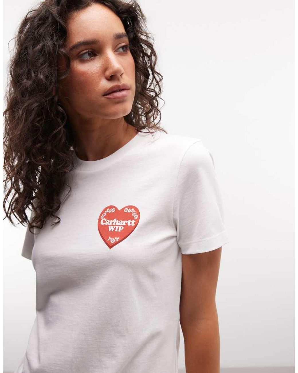 Carhartt Blue Hartt Case Back Print T-shirt