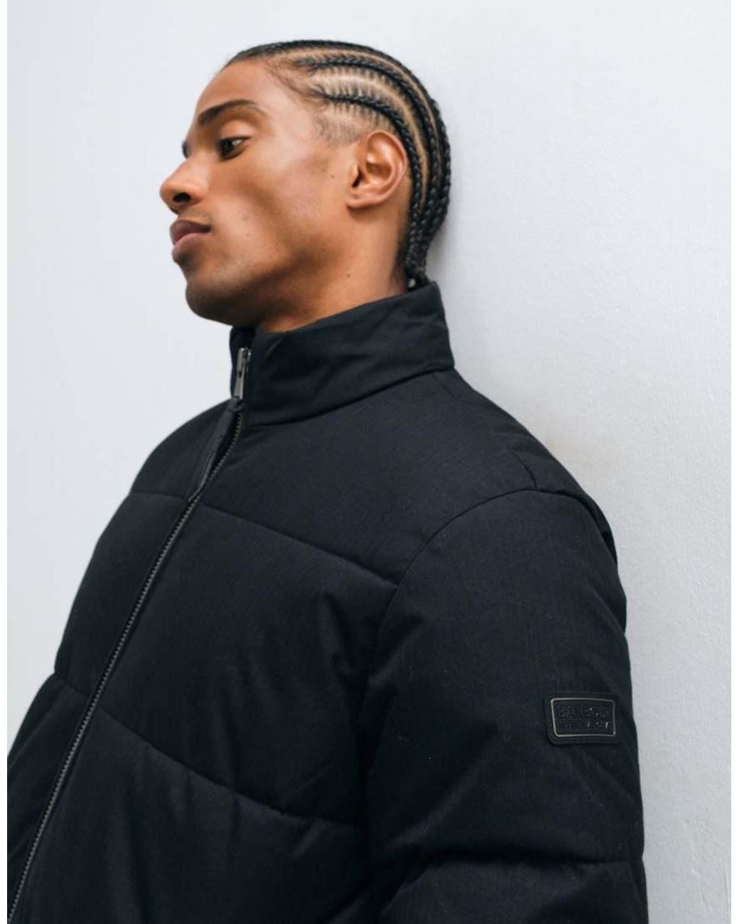 Barbour Black Tour Puffer Jacket for men