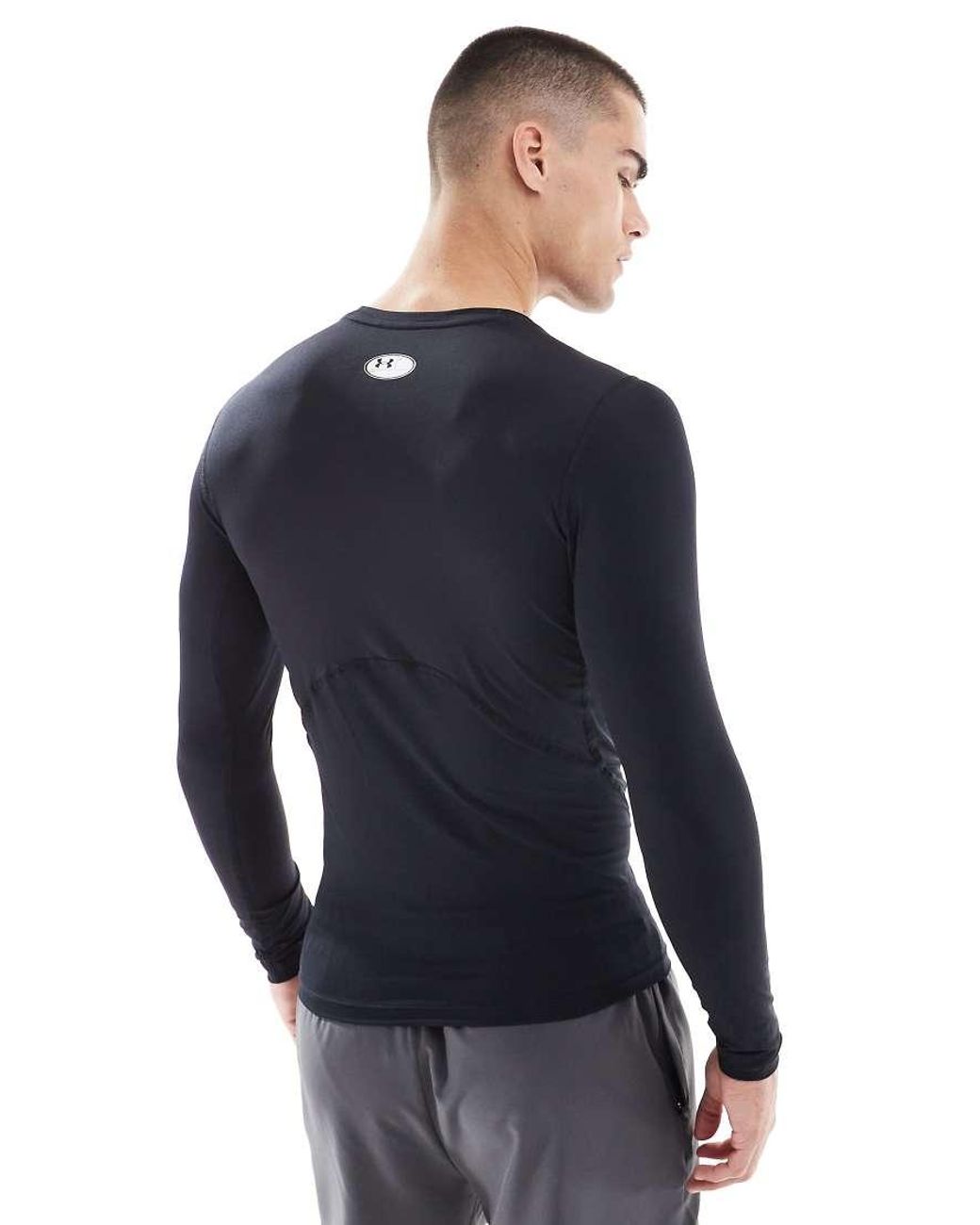 Under Armour Black Heat Gear Compression Long Sleeve Top for men