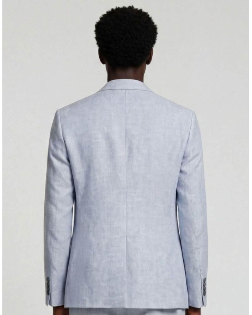 Harry Brown Blue Giacomo Slim Fit Single Breasted Suit Jacket for men