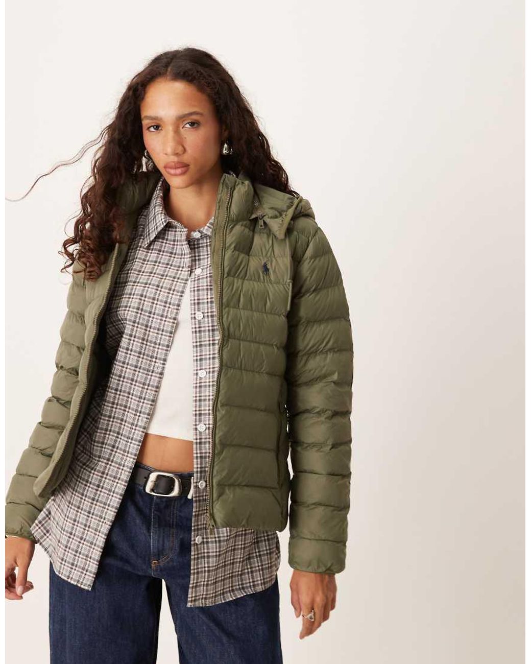 Polo Ralph Lauren Brown Hooded Puffer Jacket