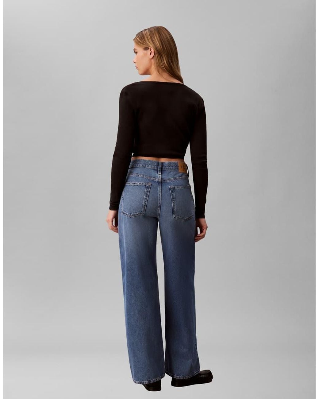 Calvin Klein Blue Relaxed Baggy Jeans