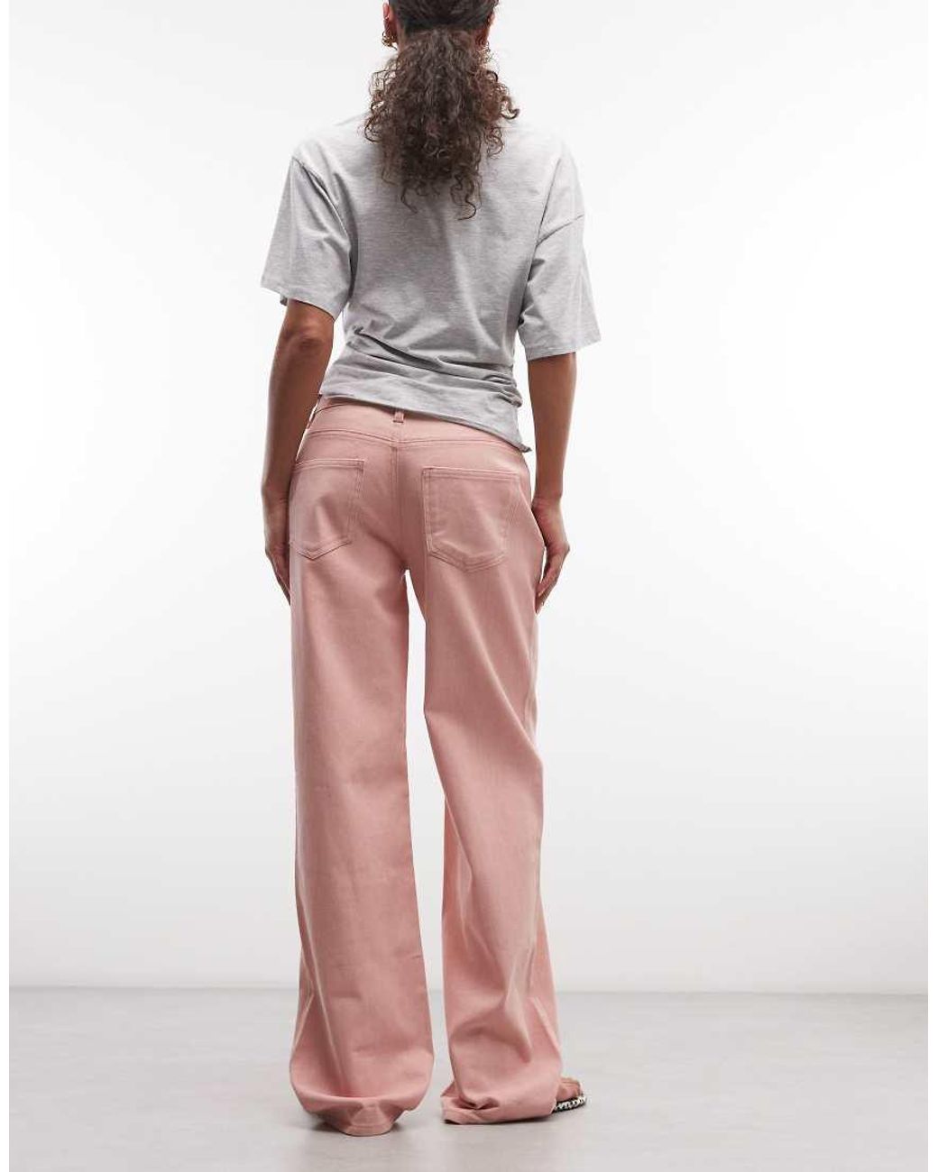 Daisy Street Pink Low Rise Boyfriend Jeans