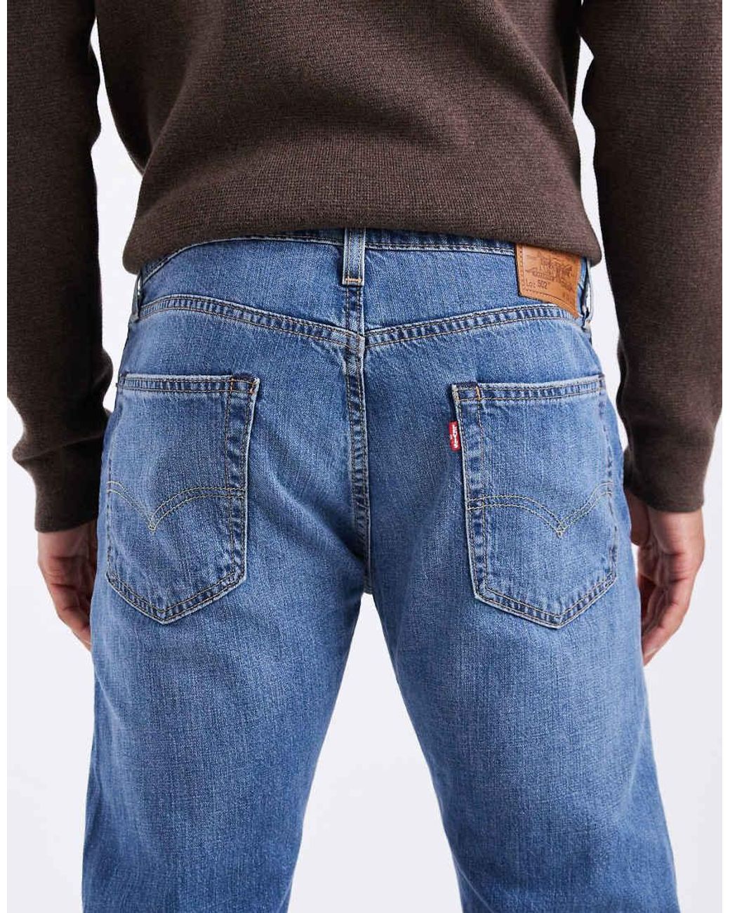 Levi's Blue 502 Tapered Jeans for men