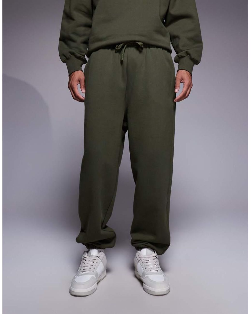 ASOS Gray Premium Heavyweight Cuffed Jogger for men