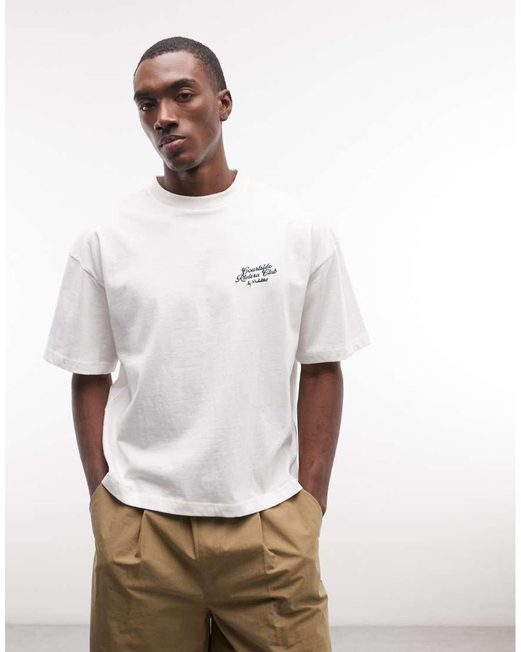Prohibited Gray Coffee And Bagels Graphic T-shirt for men