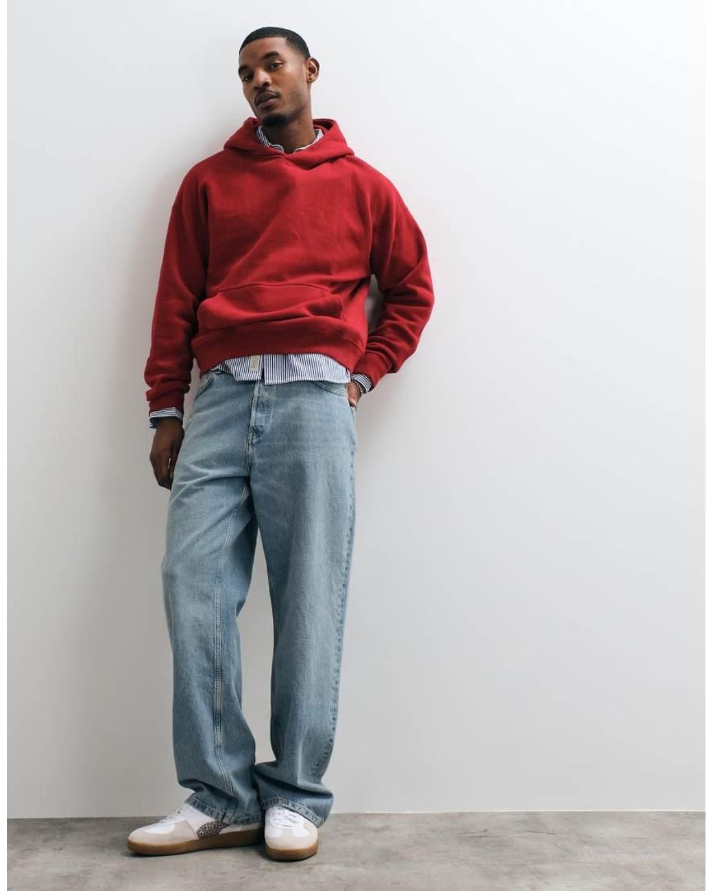Abercrombie & Fitch Red Essential Hoodie for men
