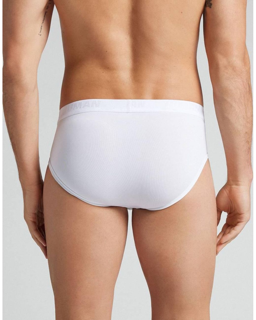 Intimissimi Blue Microfibre Briefs With Logo for men