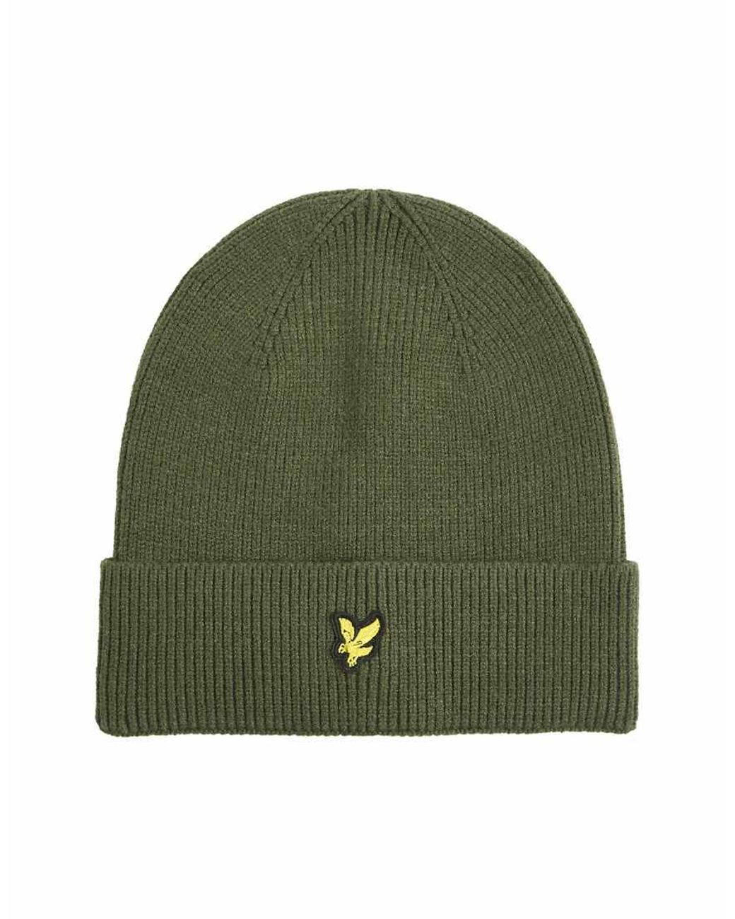 Lyle & Scott Green Headwear Beanie for men