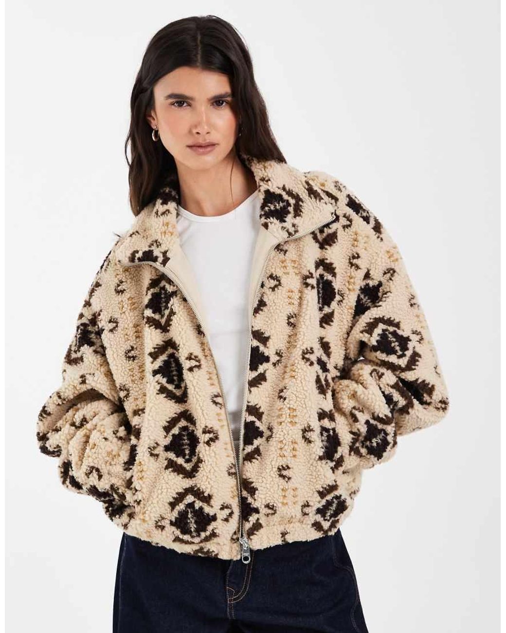 ONLY Natural Borg Fleece Jacket