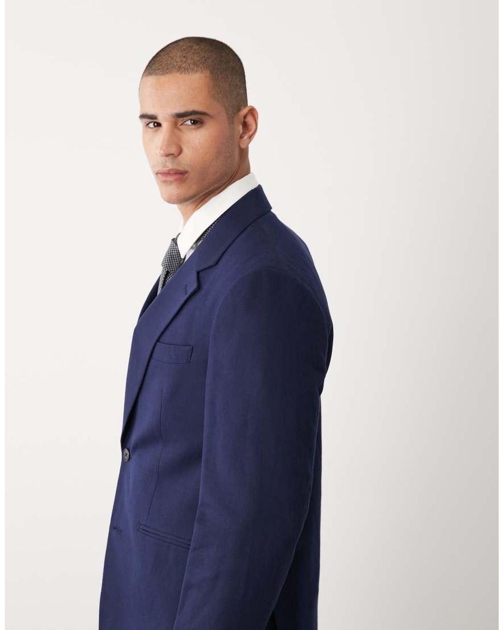 ASOS Blue Slim Suit Jacket for men