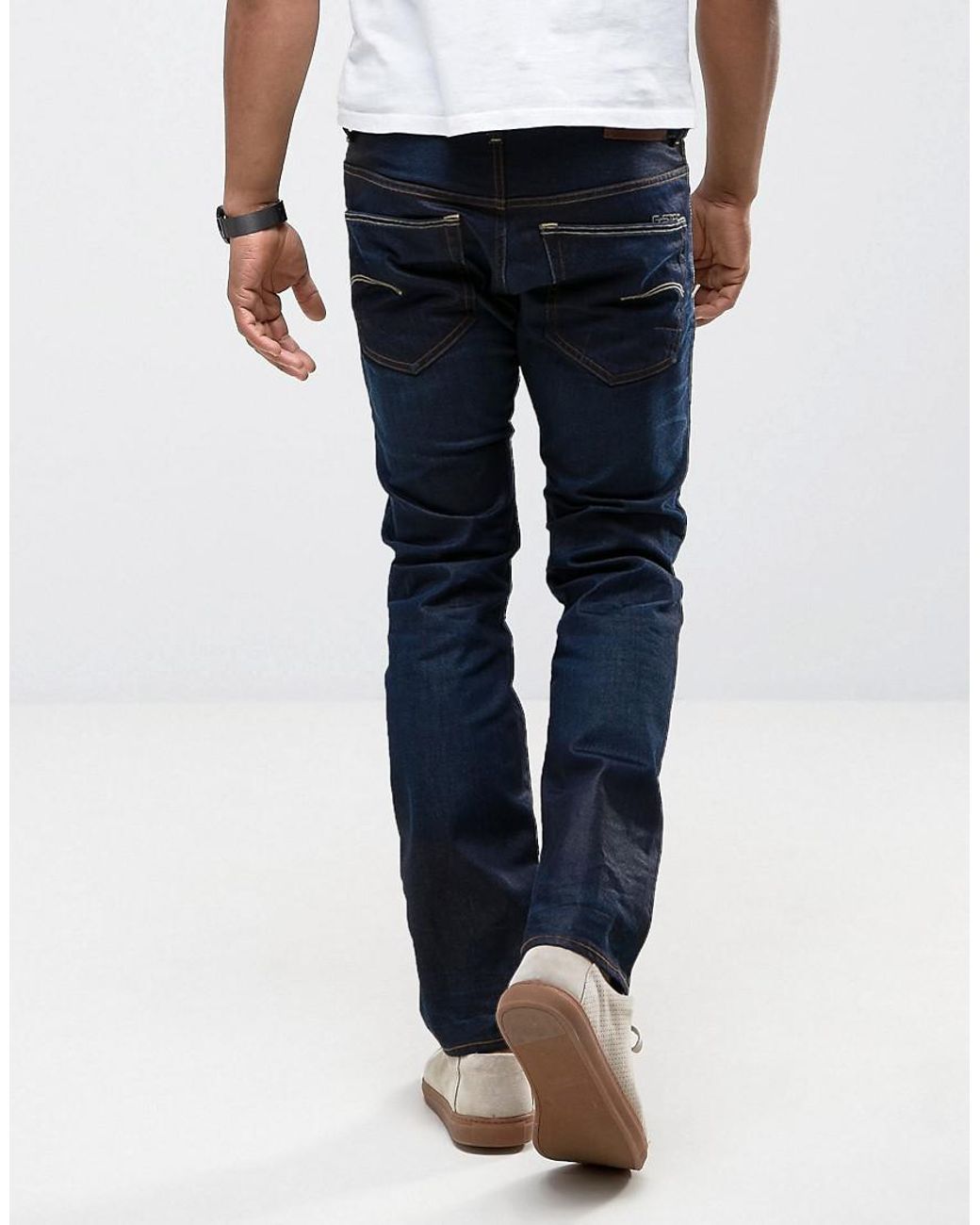 G-Star RAW Jeans 3301 Straight Fit Hydrite Dark Aged in Blue for Men | Lyst  UK