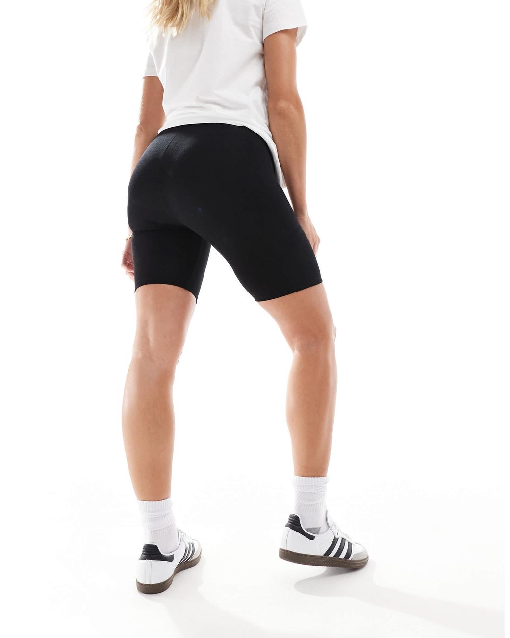 ASOS Black Asos Design Maternity 2 Pack Basic Legging Shorts