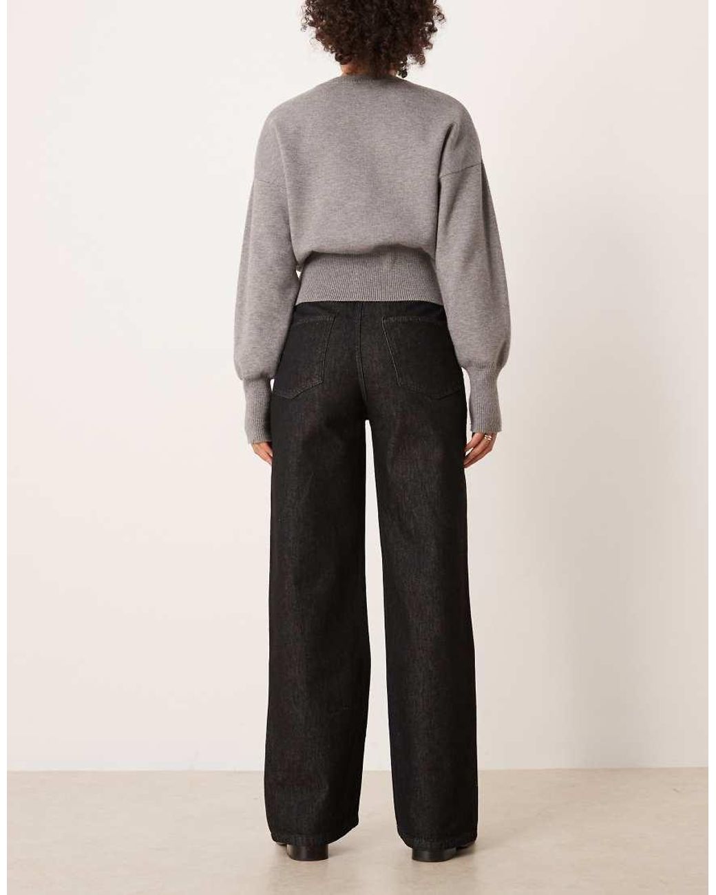 ASOS White Low Rise Clean Waistband Jeans
