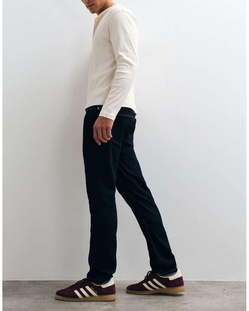 Only & Sons Gray Weft Regular Fit Jeans for men