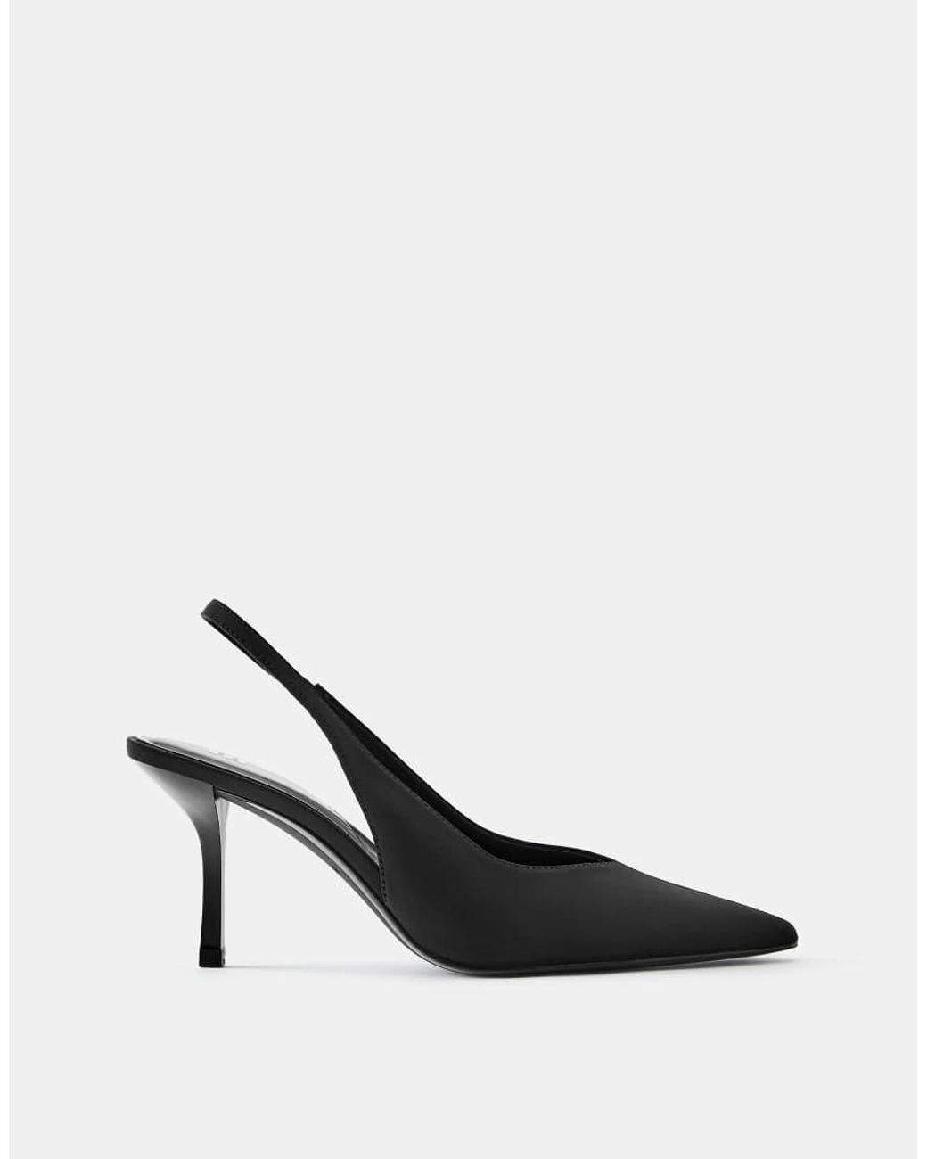 Pull&Bear Black Slingback Heels