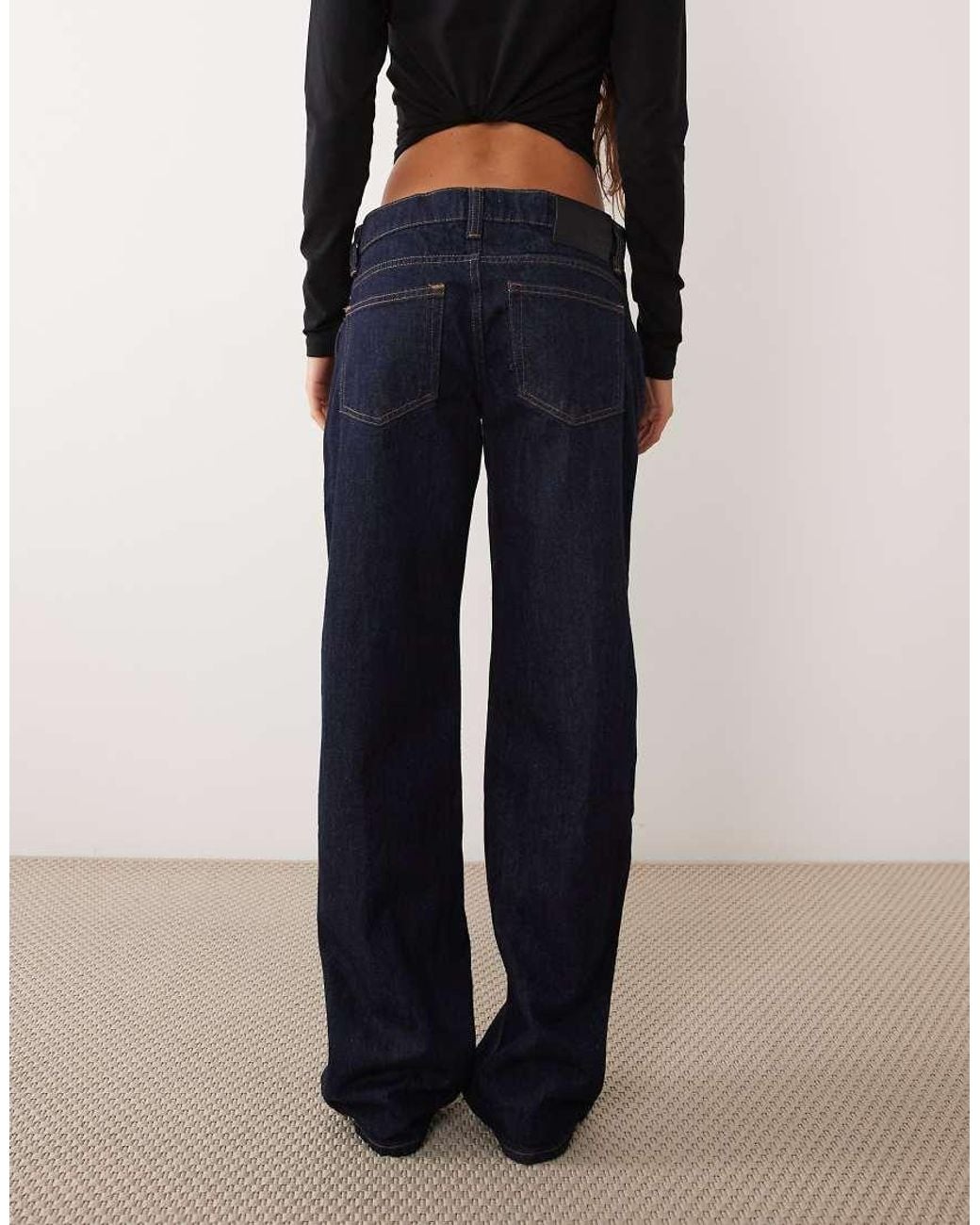 Mango Blue Slim Barrel Jean