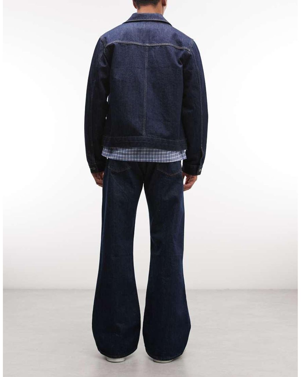Cheap Monday Blue Boo Bootleg Rigid Bootcut Jeans for men