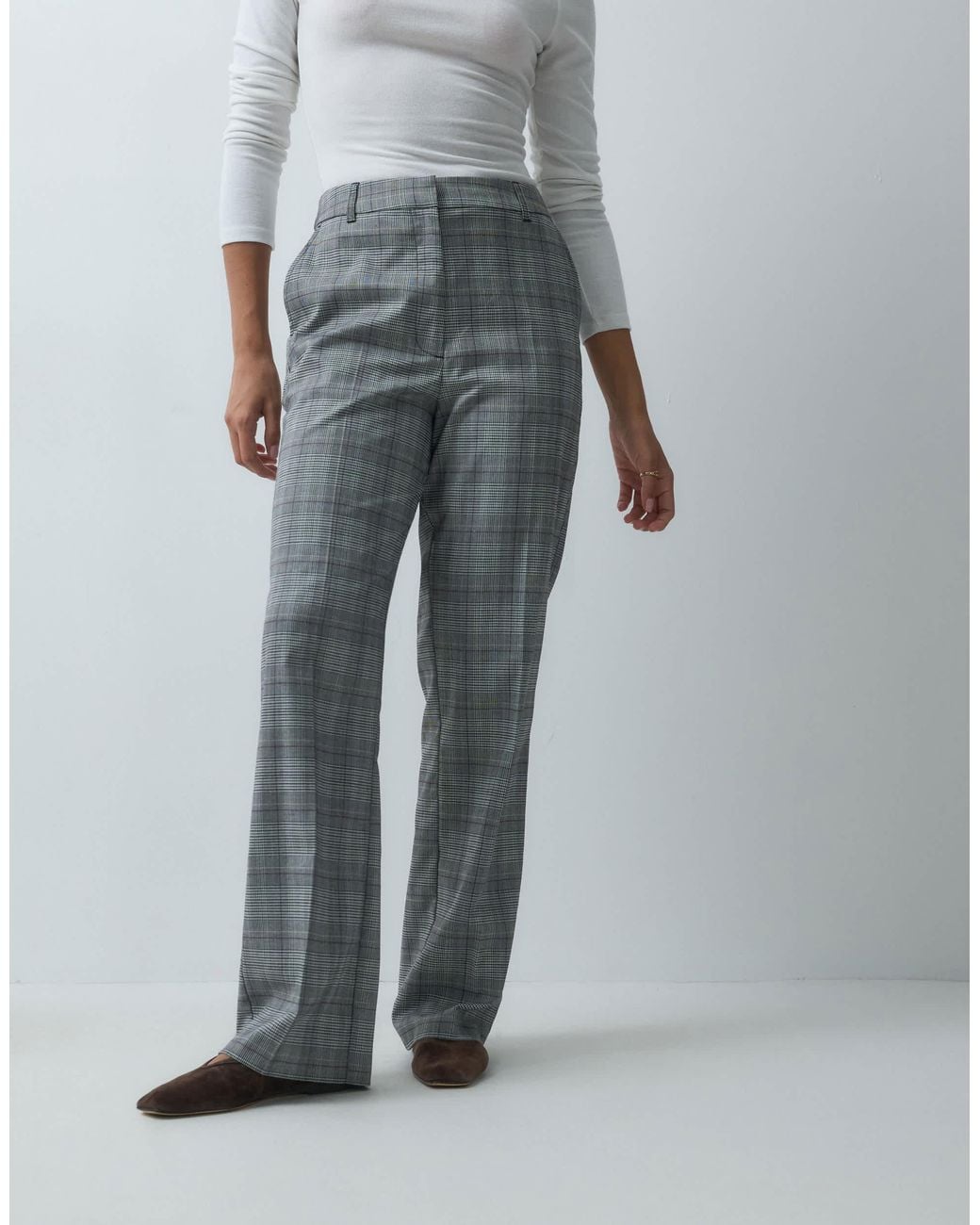 ASOS Gray Relaxed Straight Pants