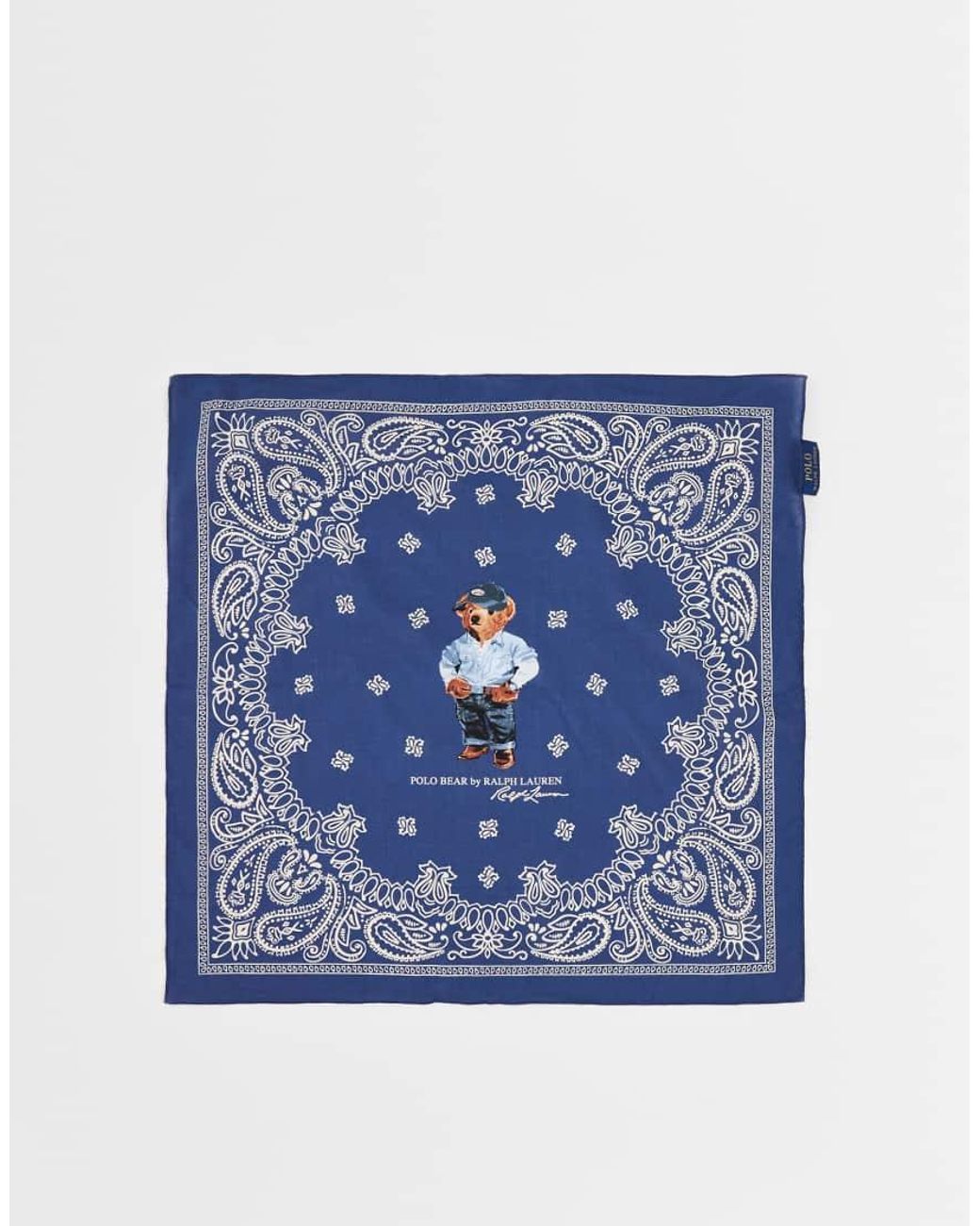 Polo Ralph Lauren Blue Bear Bandana Scarf for men