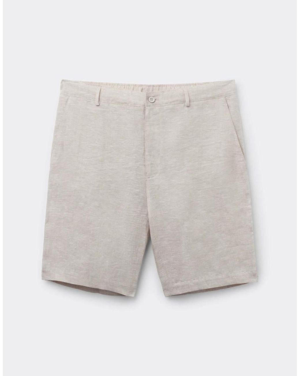 Intimissimi Gray 100% Linen Shorts for men