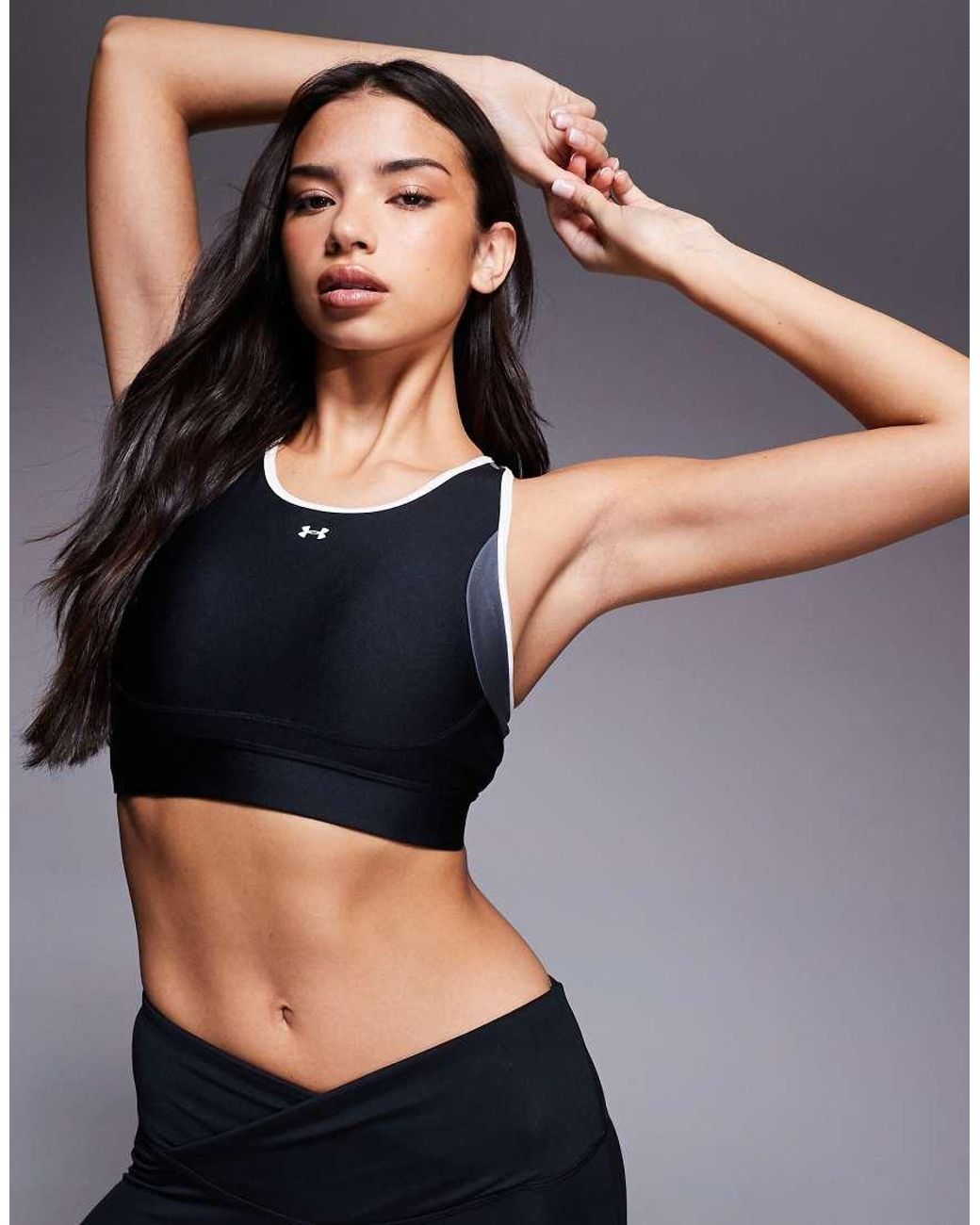 Under Armour Black Crossback Open Back Sports Bra