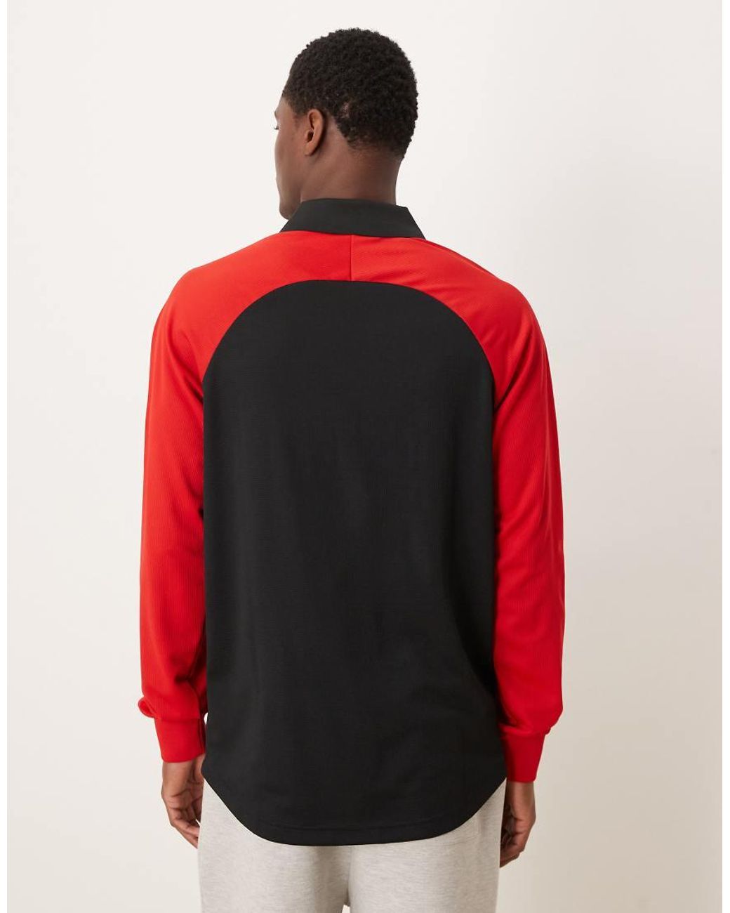 Adidas Originals Red Espn Long Sleeve Polo for men