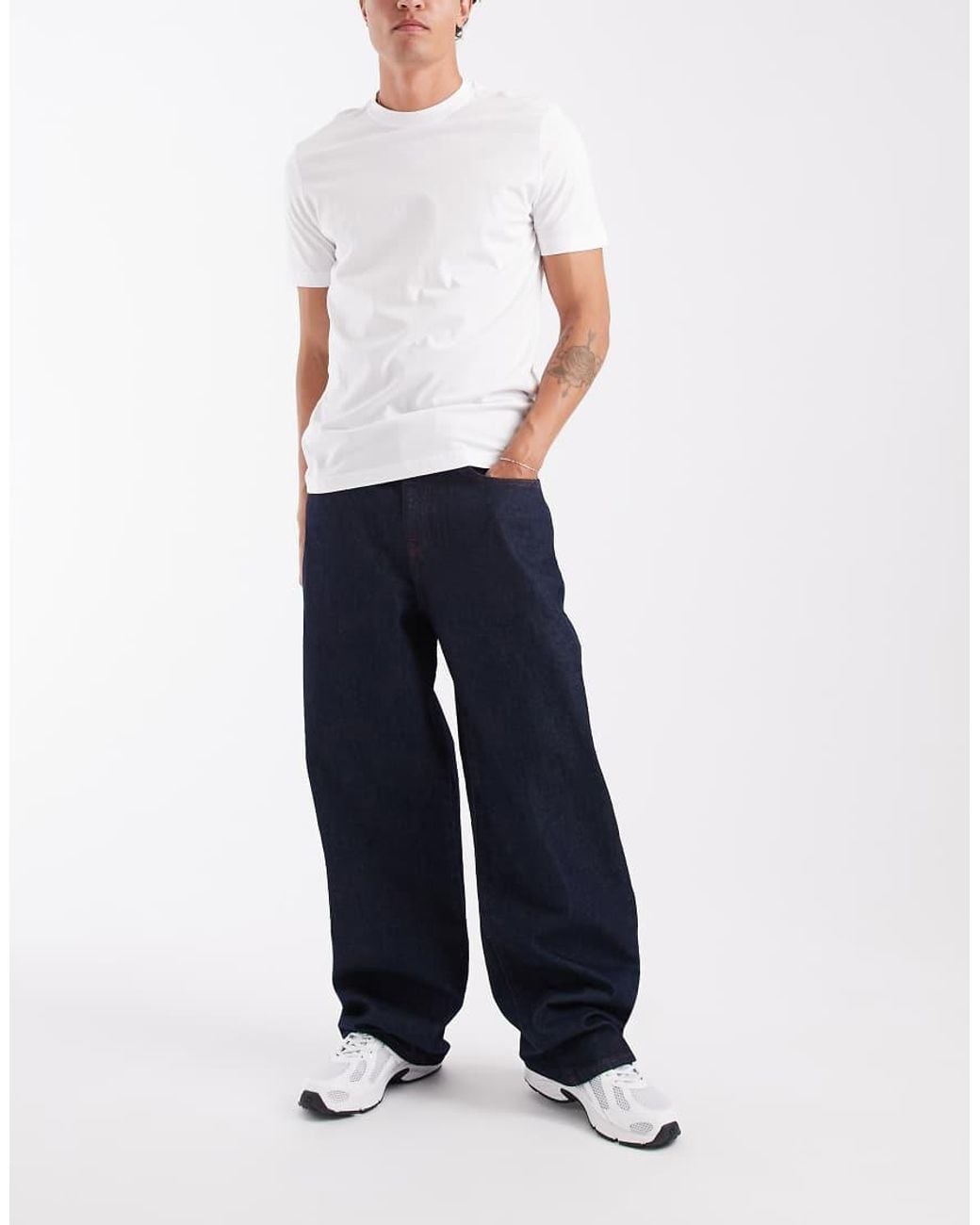 ASOS Blue baggy Jeans for men