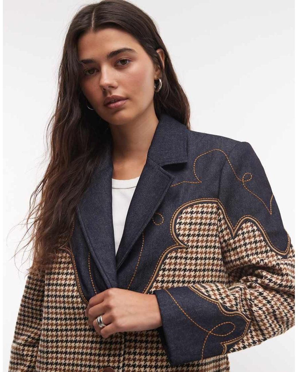 Wrangler Multicolor Houndstooth Blazer