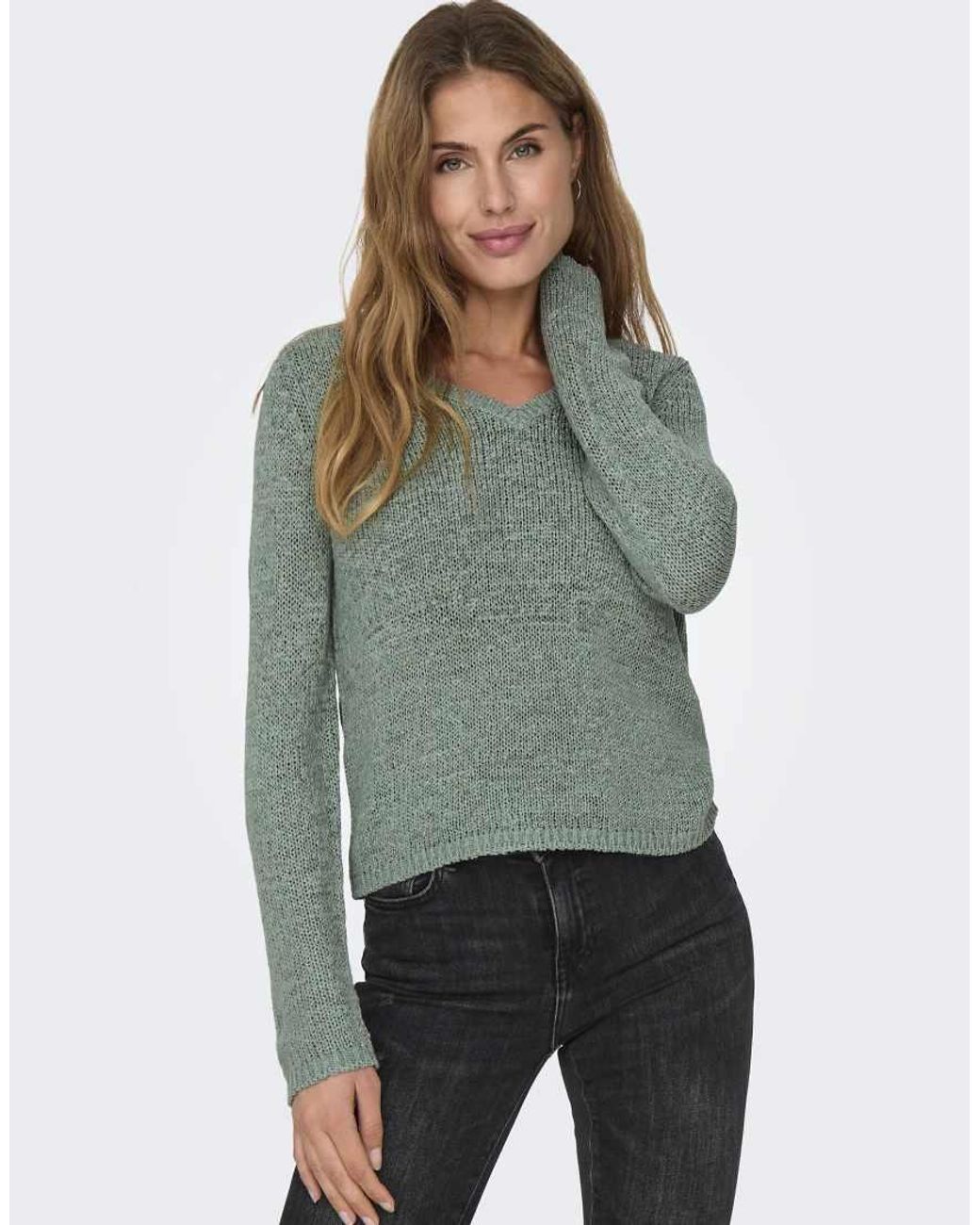 ONLY Green Knitted Pullover