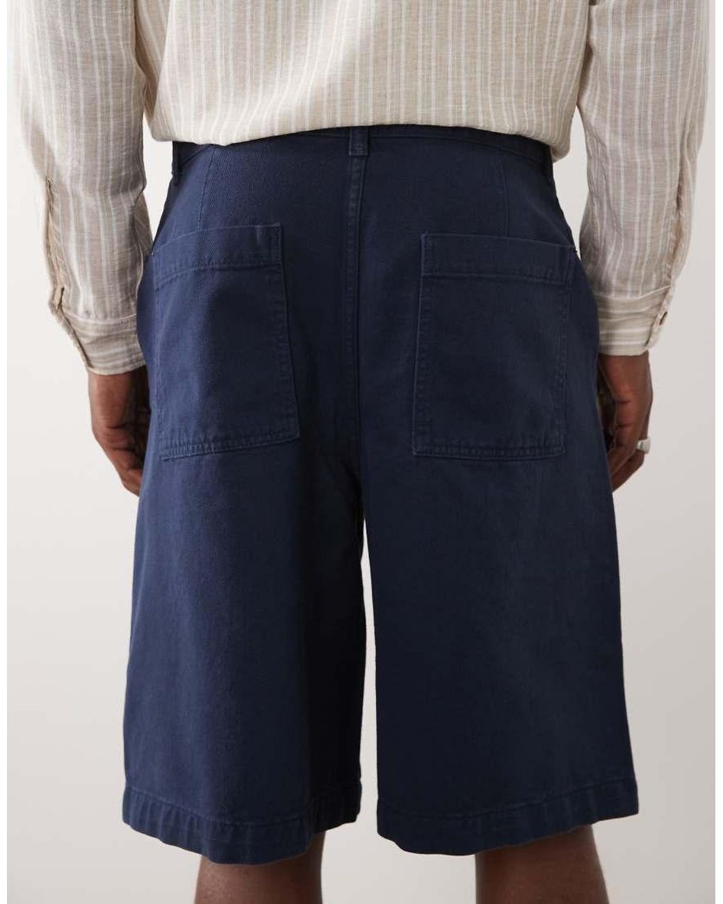 ASOS Natural Longer Length Jort for men