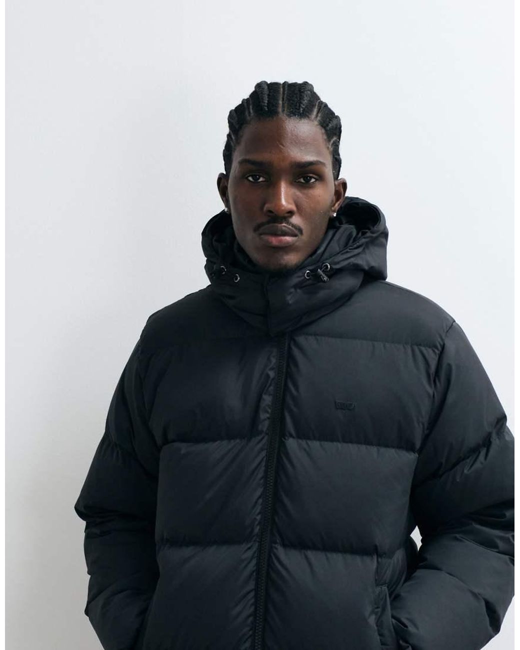 Levi's Blue Rockwell Hooded Puffer Jacket for men