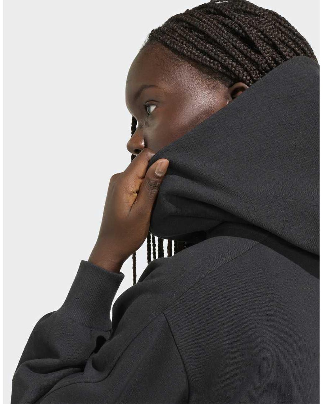 Adidas Originals Black Adidas Kit Small Logo Full Zip Hoodie