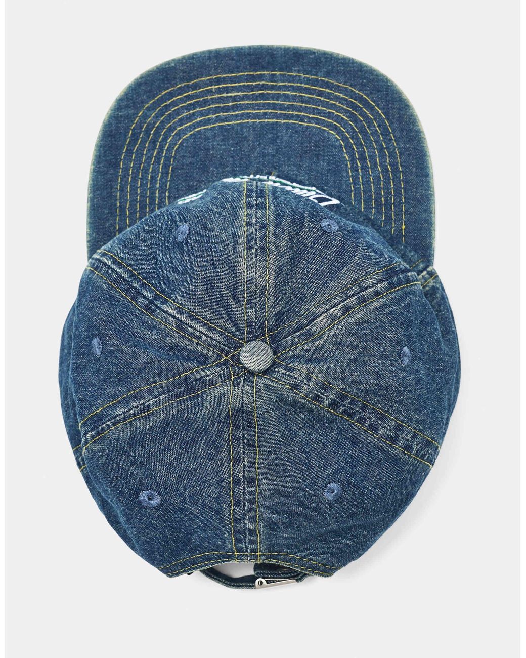 Pull&Bear Bestickte denim-cap in Blue für Herren