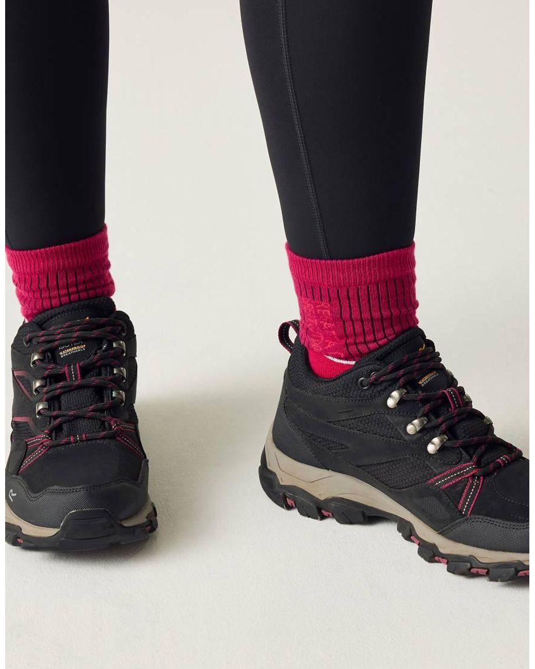 Regatta Black Holcombe Iii Low Waterproof Walking Shoes