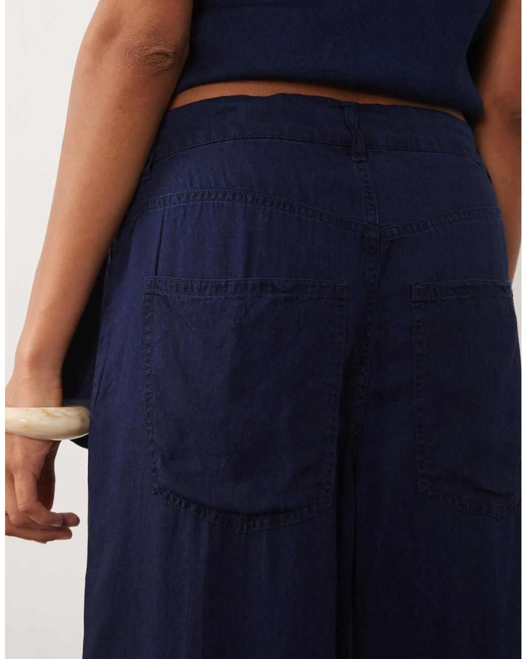 Mango Blue Giselle Denim Pants