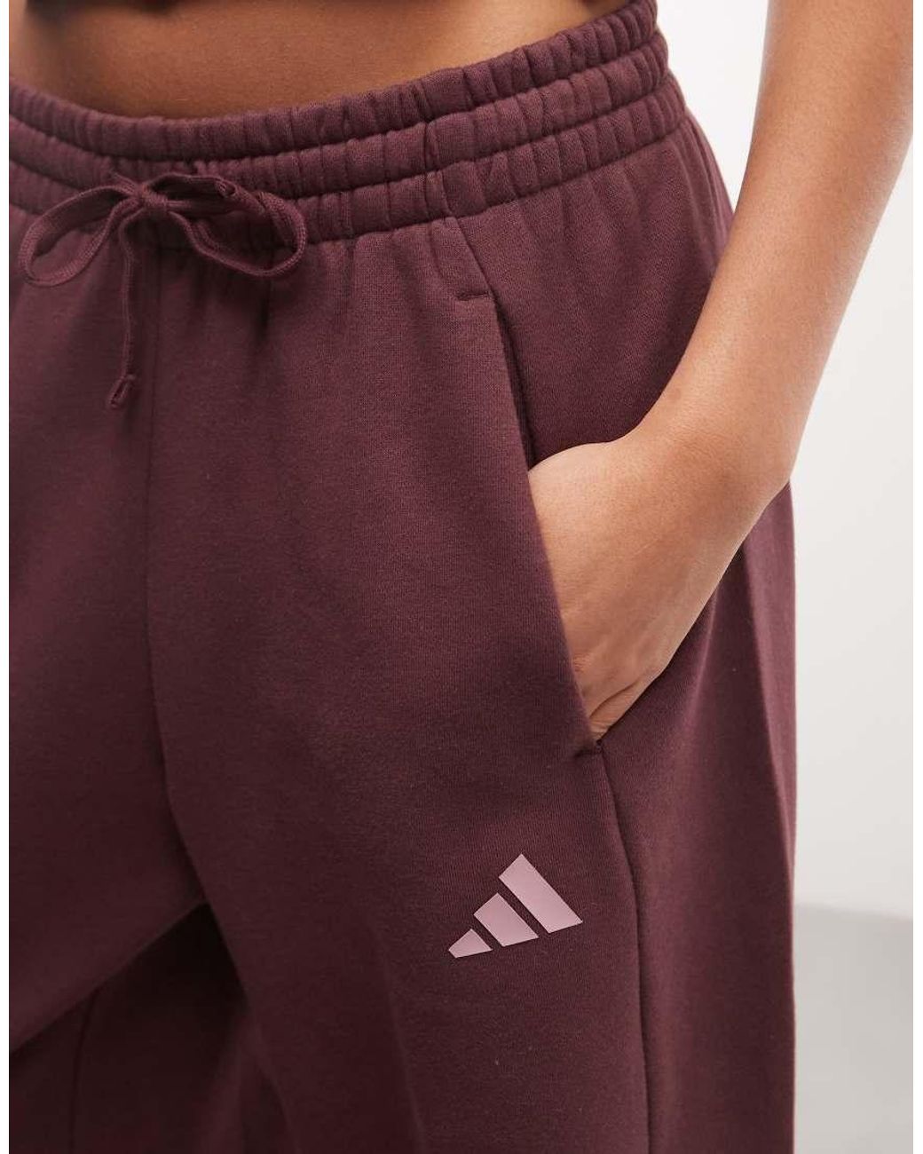Adidas Originals Purple Adidas Training Three Stripes Studios Track Pants