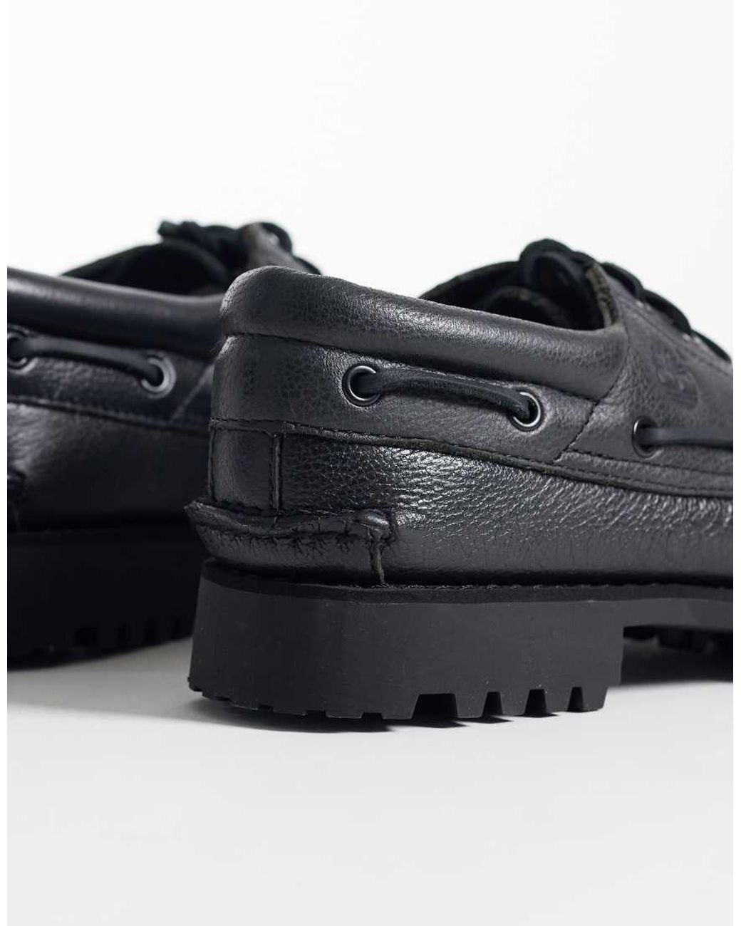 Timberland Blue 3 Eye Boat Shoes for men