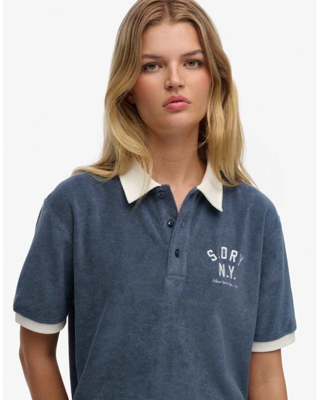 Superdry Blue Heritage Terry Polo