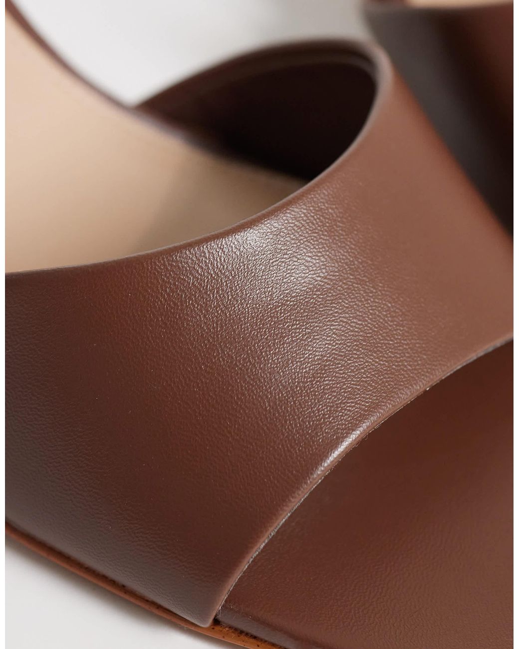 Mango Brown – mules aus kunstleder